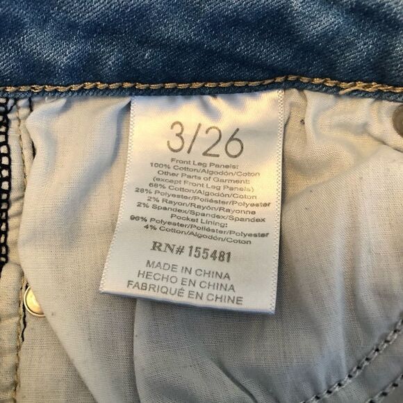 Simple Society Jeans Women’s Size 3 / 26 Destroyed Destructed Light Wash - Picture 5 of 12